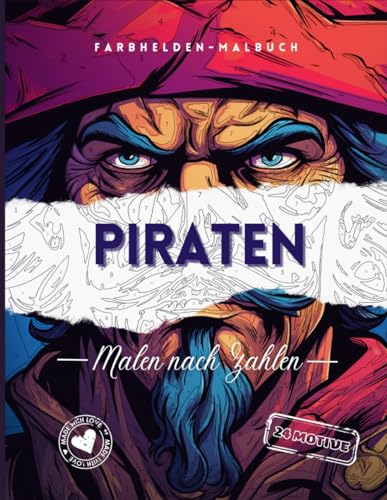 Buchcover: Piraten – Malen nach Zahlen